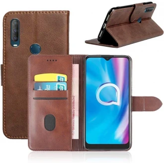 Noko flip omslag til Alcatel 1SE 2020 brun