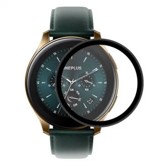 OnePlus watch beskyttelses glas hybrid sort