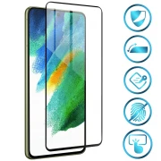 5D beskyttelses glas Samsung S21 FE Mobil tilbehør