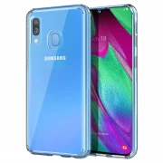blå Tpu cover blød Samsung A40 Mobil tilbehør