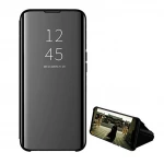 Clear view mirror etui Samsung A41 sort