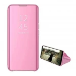 Clear view mirror etui Samsung A41 rosaguld