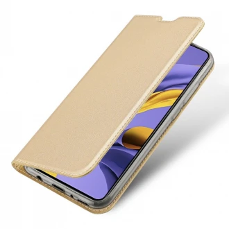 Slim flip etui Samsung Galaxy A51 guld