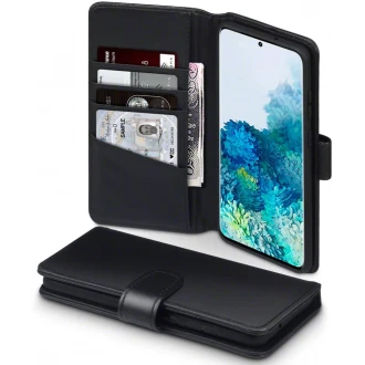 Læder flip etui Samsung Galaxy S20+ Plus sort