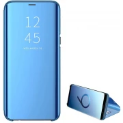 Clear view cover blå Galaxy S7 edge Mobil tilbehør