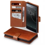 Flip cover ægte læder Sony Xperia XZ premium brun