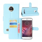 Moto Z2 Play flip cover med lommer Blå
