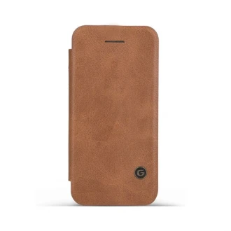 Iphone SE cover - etui vintage i business stil brun