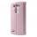 LG G3 cover med vindue og kort lomme pink Mobilcovers