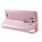LG G3 cover med vindue og kort lomme pink Mobilcovers