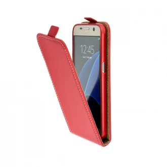 Til Iphone 7 mobil cover - etui vertikal flip rød