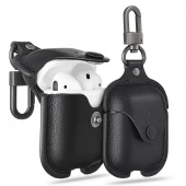 Airpods Oxford lædertaske sort