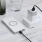 Powerbank 8000 mAH med trådløs opladning hvid Universal tilbehør