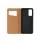 brun Slim læder flip cover Xiaomi Redmi Note 10 5G Mobil tilbehør