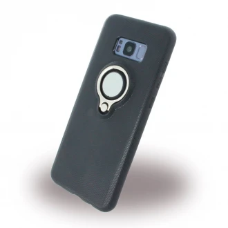Samsung Galaxy S8 plus cover med finger ring sort