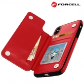 Forcell wallet case Iphone Xs rød