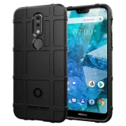 Rugged shield case Nokia 7.1 sort Mobil tilbehør