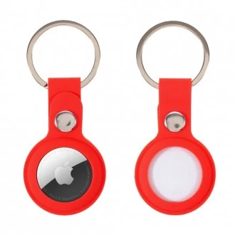 AirTag nøglering holder silikone rød
