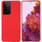 rød Forcell tpu case Samsung S21 Ultra Mobil tilbehør