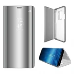 Clear view mirror cover Samsung A7 (2018) sølv