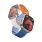 Blød silikone rem Apple watch 38/40/41mm hvid/orange Smartwatch tilbehør