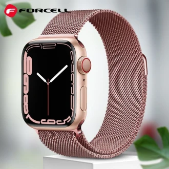 Apple Watch 42/44/45/49 mm Forcell urrem rosa guld