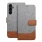 Denimdesign samsung Galaxy A13 5G flip cover med lommer grå Mobilcover