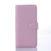 HTC DESIRE 626 læder cover med kort holder, pink Mobiltelefon tilbehør