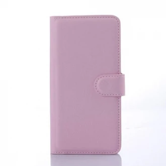 HTC DESIRE 626 læder cover med kort holder, pink