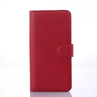 HTC DESIRE 626 læder cover med kort holder, rød