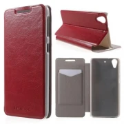 HTC DESIRE 626 læder cover, rød Mobiltelefon tilbehør