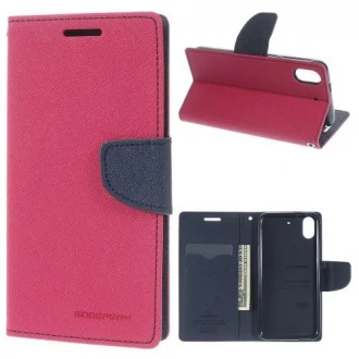 HTC DESIRE 626 Mercury goospery læder cover, rosa