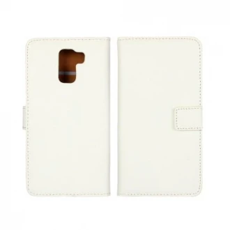 til HUAWEI HONOR 7 læder cover med kort lommer, hvid