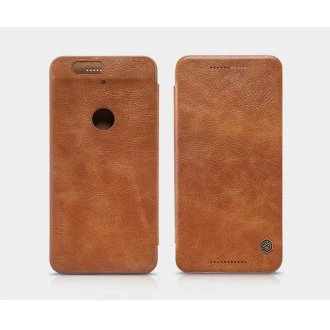 HUAWEI NEXUS 6P læder cover I business stil, brun
