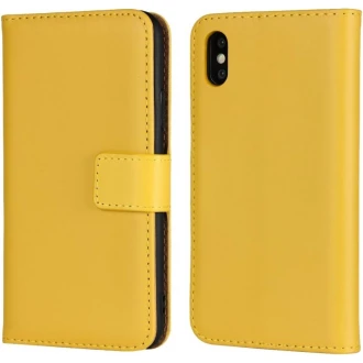 Til Iphone X flip cover i split læder 