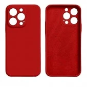 premium silicone cover iPhone 17 Pro Rød