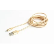 Usb micro kabel 1 meter guld Leveso.dk Mobiltelefon tilbehør