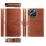 sort Slim læder flip cover iPhone 14 Pro Max Brun Mobil tilbehør