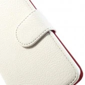 LG NEXUS 5 læder pung cover, hvid