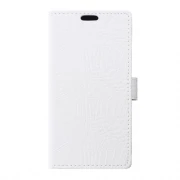 LG V10 læder cover med alligator mønstrer, hvid Mobiltelefon tilbehør