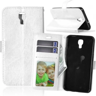 LG X Screen hvid pung etui med lommer Mobiltelefon tilbehør