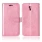 Pink cover LG X Screen pung etui med lommer Mobil tilbehør