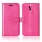 LG X Screen rosa pung etui med lommer Leveso.dk Mobil tilbehør