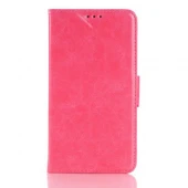 MICROSOFT LUMIA 640 XL læder cover med kort lommer, rosa