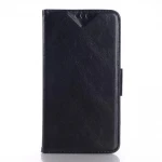 MICROSOFT LUMIA 640 XL læder cover med kort lommer, sort