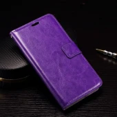 MICROSOFT LUMIA 950 læder cover med kort lommer, lilla