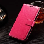 MOTOROLA MOTO G 3rd læder cover med kort lommer, rosa