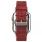 APPLE WATCH 42 MM Hoco bambus serie læder urrem med beslag, rød Smartwatch tilbehør