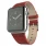 APPLE WATCH 42 MM Hoco bambus serie læder urrem med beslag, rød Smartwatch tilbehør