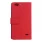 ZTE BLADE S6 læder pung cover, rød Mobiltelefon tilbehør